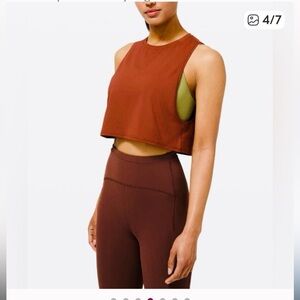 lululemon athletica Rust Muscle Love Crop Tank